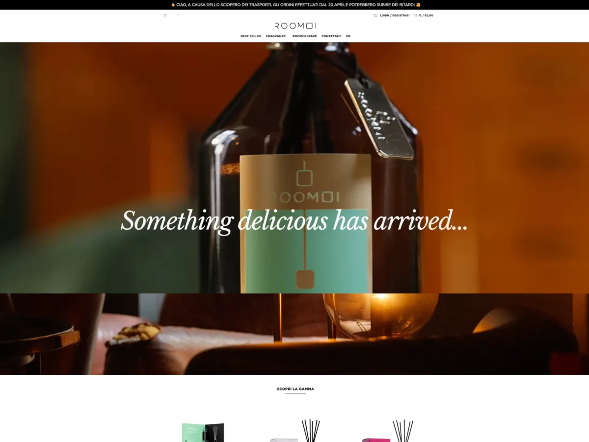 Screenshot progetto Roomoi
